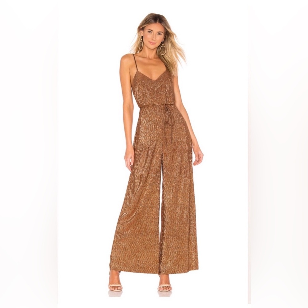 House of Harlow 1960 Bronze Jumpsuit x Revolve